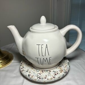 Rae Dunn Tea Time teapot